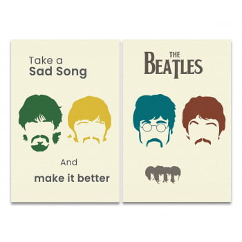 QUADRO THE BEATLES TAKE A SAD SONG AND MAKE IT BETTER